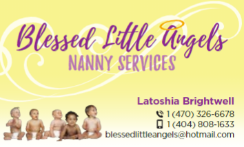 A business card for blessed little angels